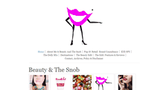 Desktop Screenshot of beautyandthesnob.com
